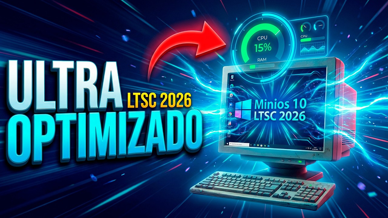 Minios 10 LTSC 2026: Windows 10  Ultra Optimizado para PC de Bajos Recursos