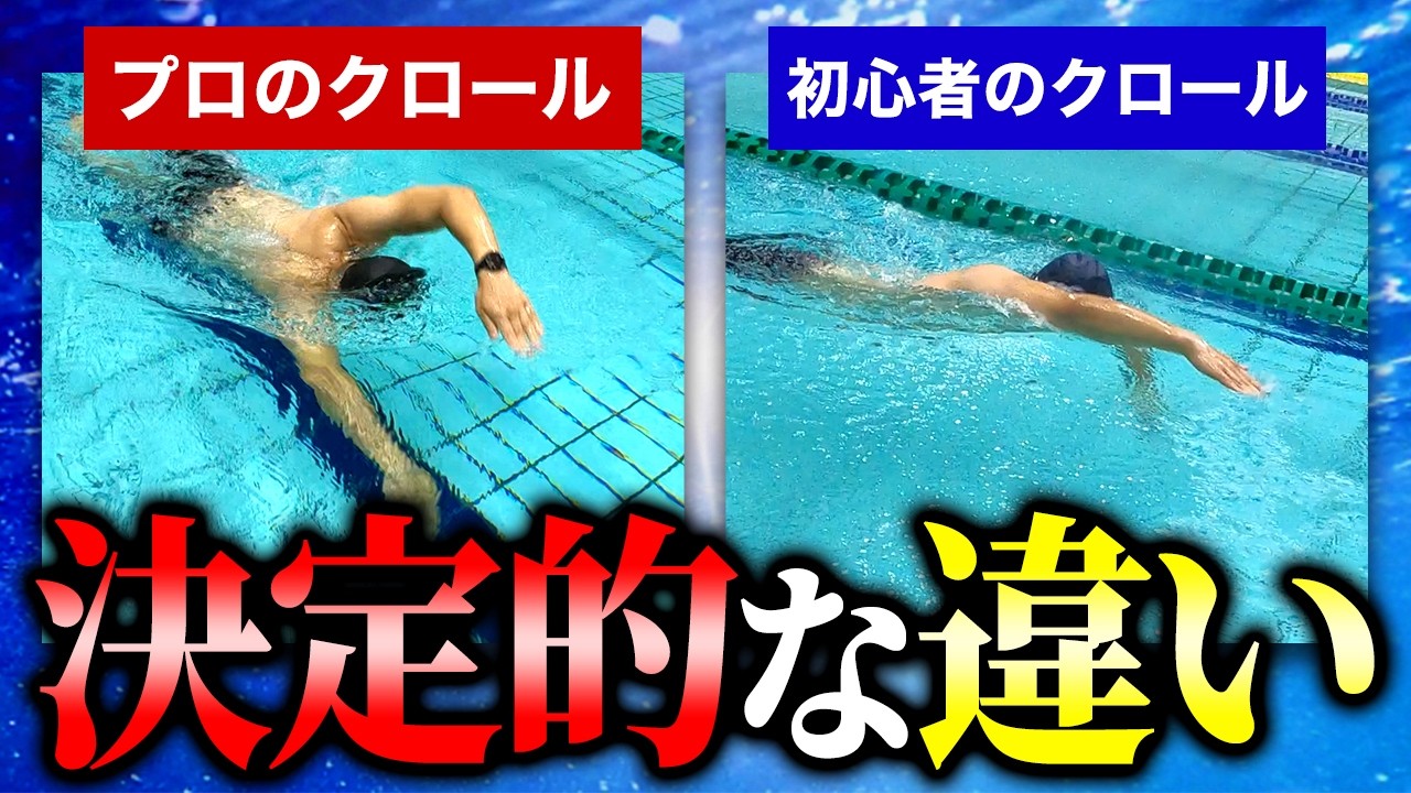 なぜプロは速い？進むクロールの秘密を知る簡単テクニック