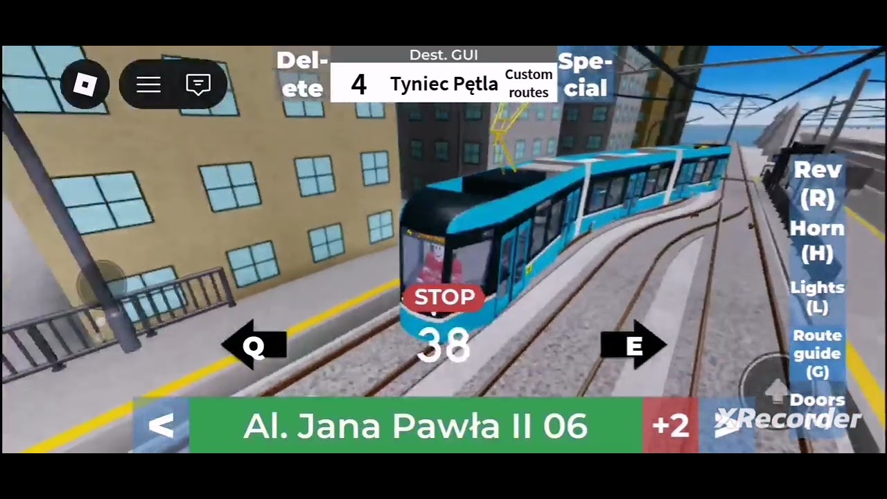 Nid's buses & trams | Skoda 40T Tram | Route 4 | Roblox