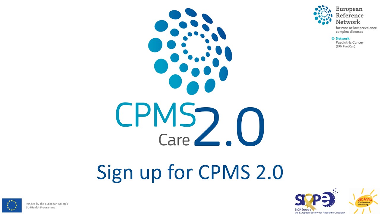 CPMS sign-up (EU Login creation + CPMS access request)