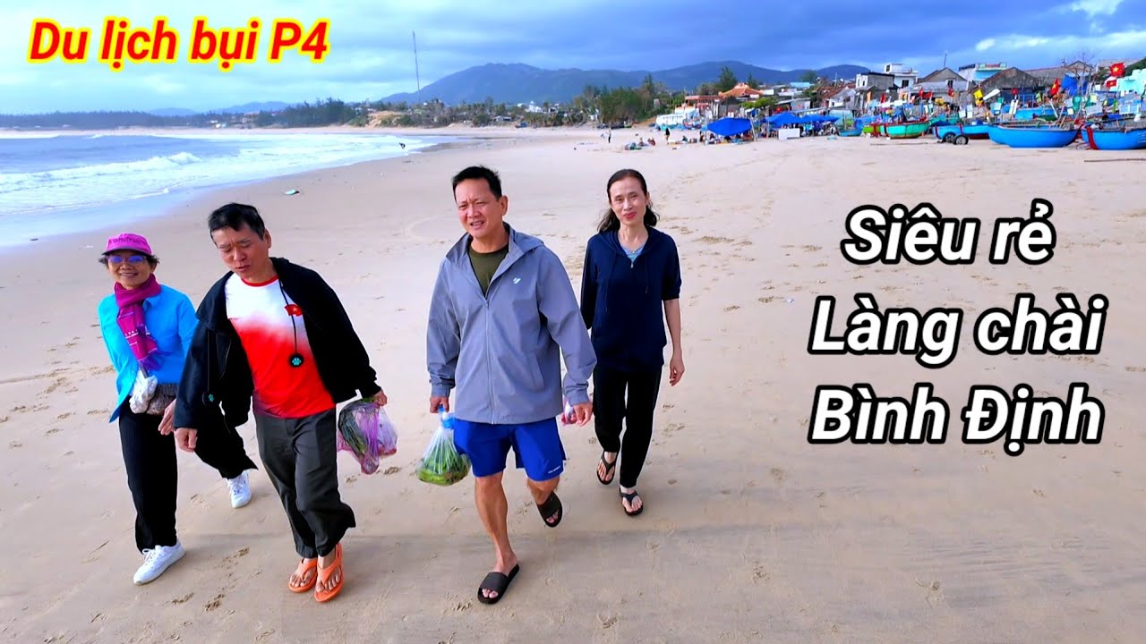 Du lịch bụi P4. một ngày ở Làng chài Phù Mỹ Bình Định 