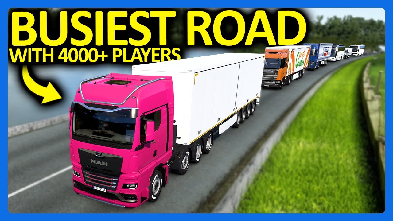 Я застрял в пробке с 4000 игроков в Euro Truck Simulator...