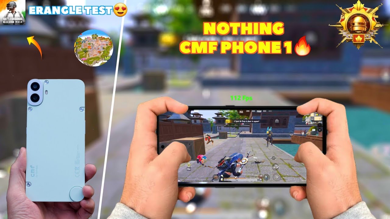 Cmf Phone 1 - 120 Fps Bgmi Test🔥 | Cmf Phone 1 Bgmi Test With Fps Meter | Cmf Phone 1 Pubg Bgmi Test