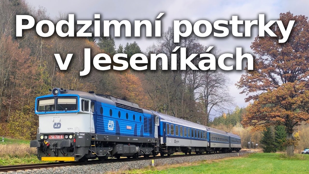 Vláčkaři jsou u toho | Podzimní postrky v Jeseníkách! (5. 11. 2023)