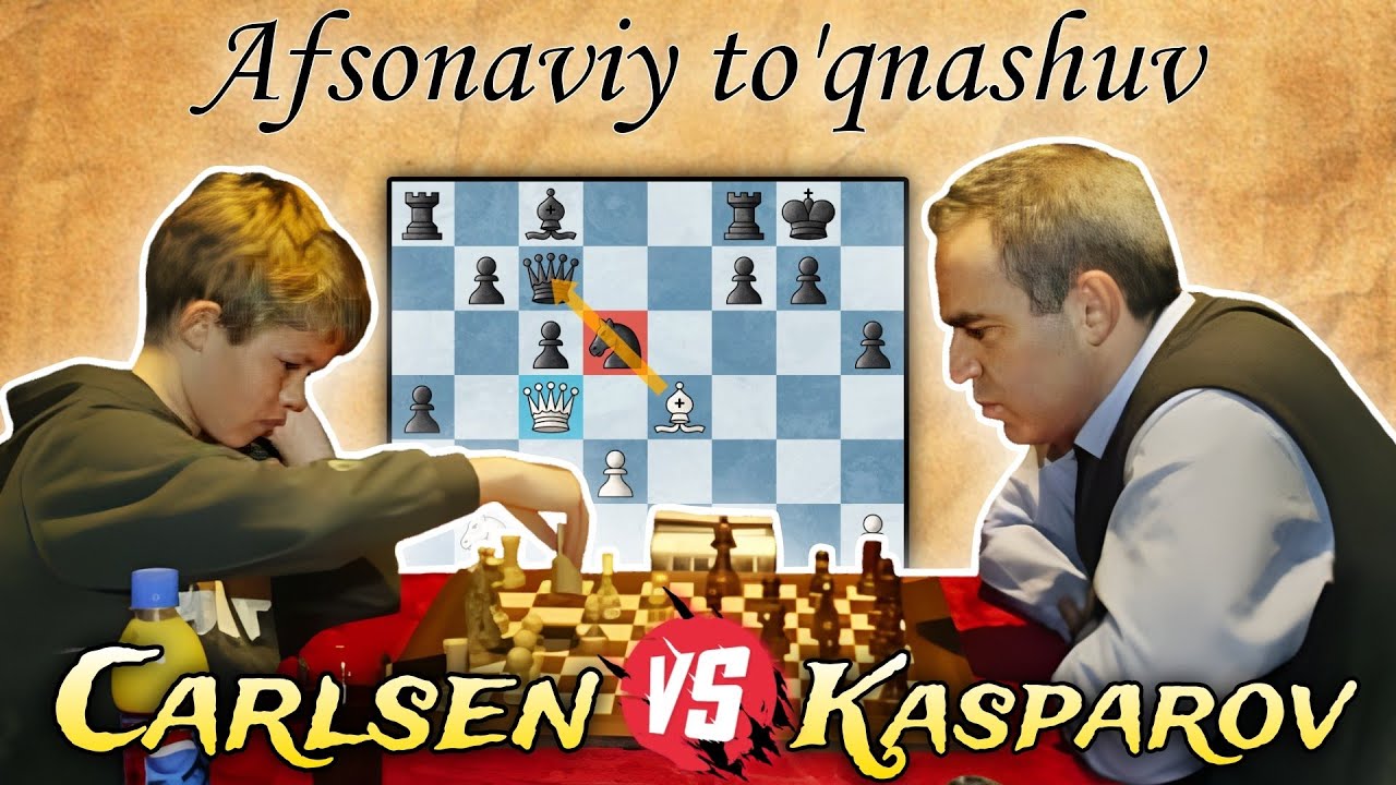 Magnusni hayotini o'zgartirgan partiya ! | Magnus Carlsen vs Garry Kasparov | Rekyavik 2004.