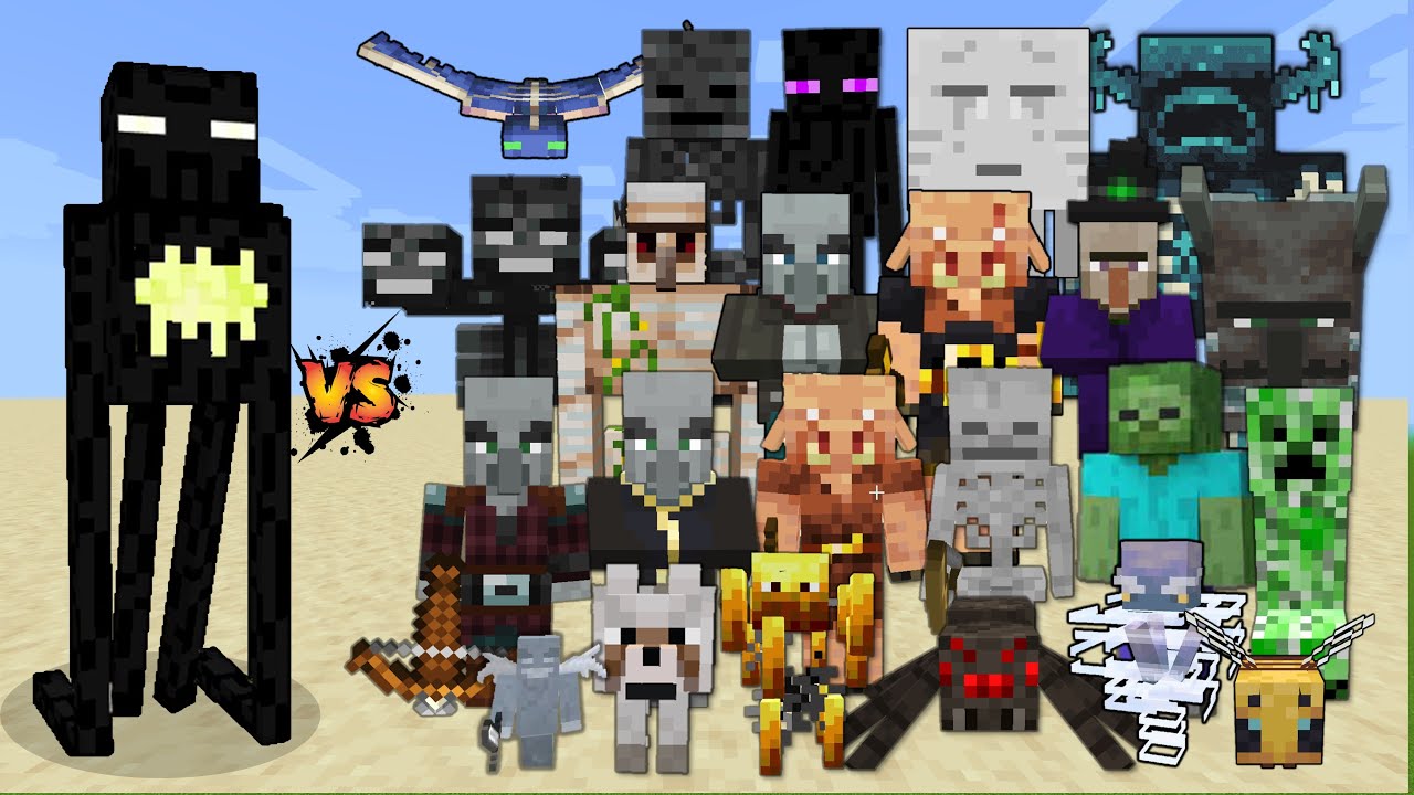 Snareling (Minecraft Dungeons) vs Every mob in Minecraft - Snareling vs All mobs