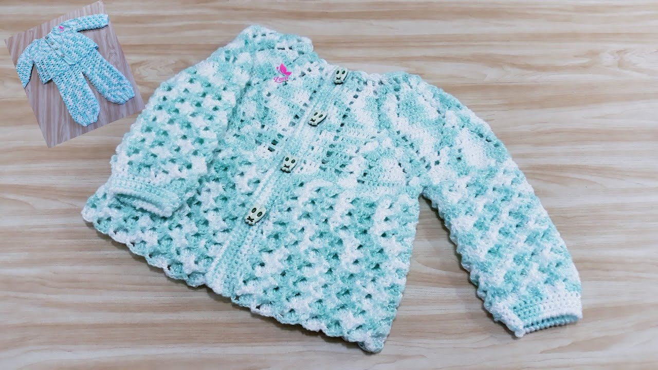 Casaquinho em Crochê para Bebê Bianca