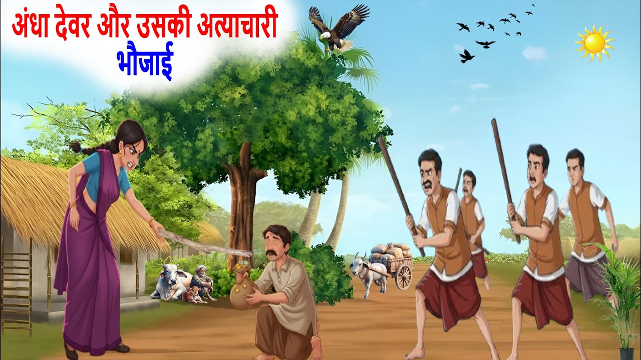अंधा देवर और उसकी अत्याचारी भौजाई | BEDTIME STORIES | CARTOON STORIES | HINDI KAHANIYA |