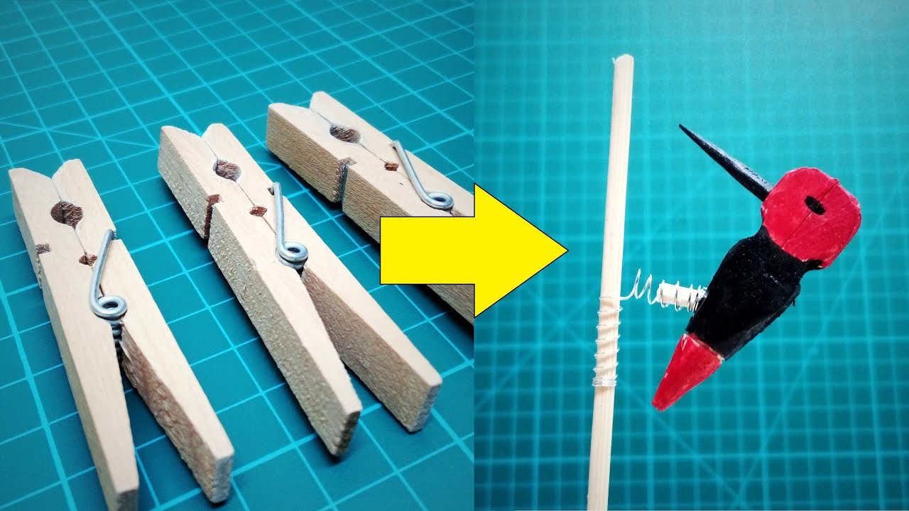 Woodpecker | How to make Woodpecker | Moving Toy | Woodpecker on a Pole | Toy Woodpecker