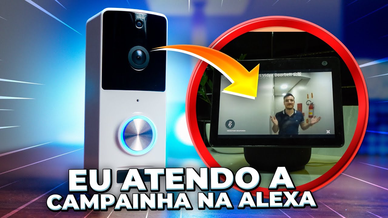 JÁ VEM LIBERADA PRA ALEXA! Campainha Inteligente WiFi Tuya