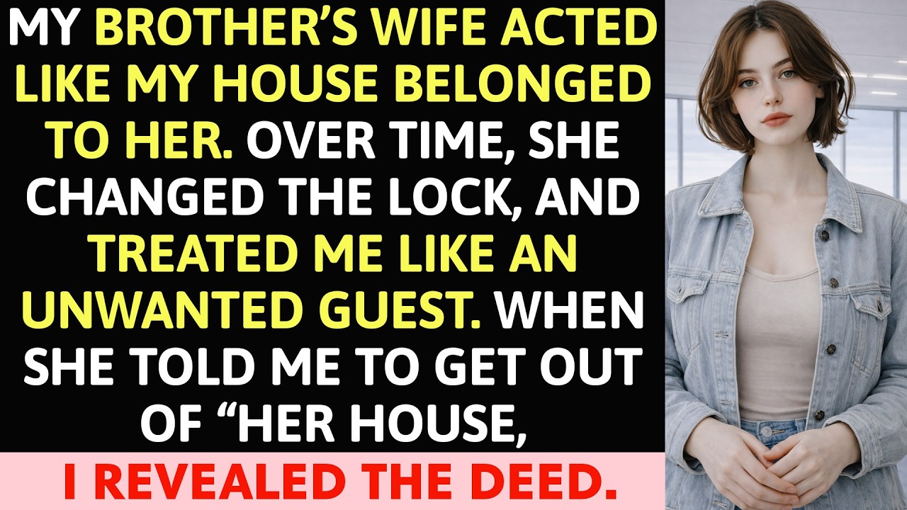My Brother’s Wife Acted Like My House Belonged To Her. Over Time, She…