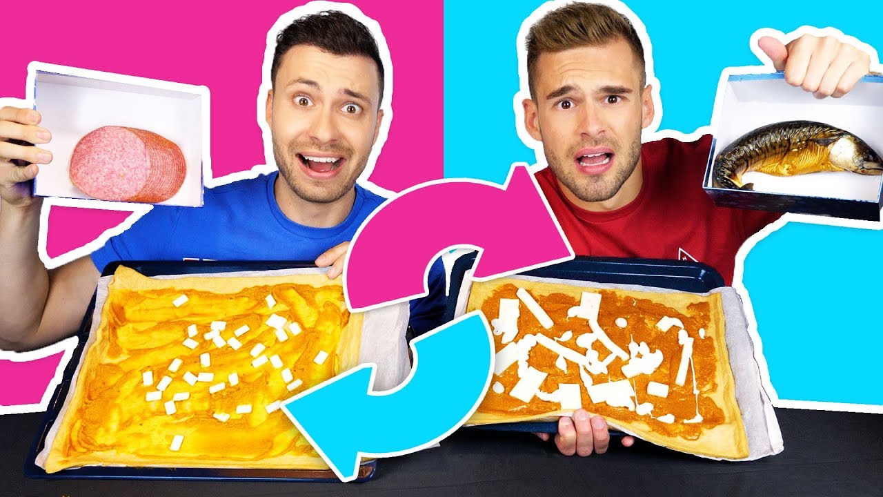 PIZZA MYSTERYBOX WISSEL CHALLENGE | Thomas & Rutger