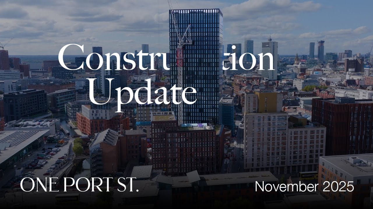 One Port Street construction drone footage - November 2025
