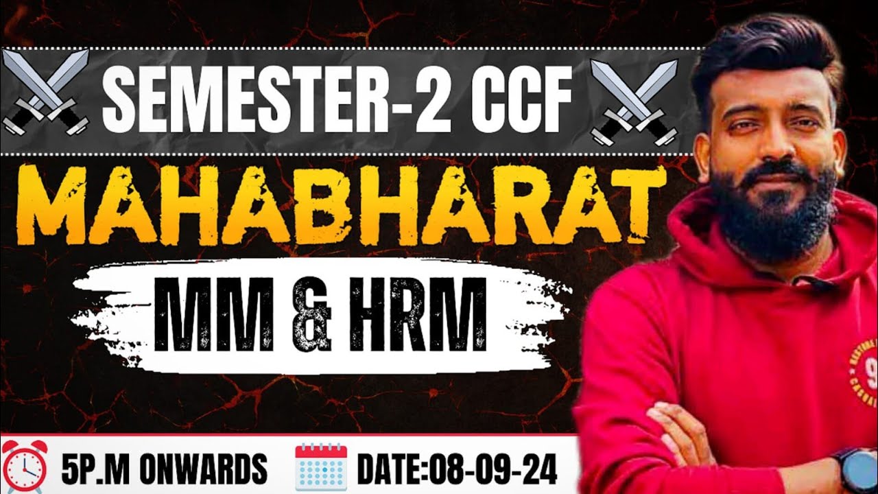 ||MM&HRM||Full Syllabus||Mahabharat||