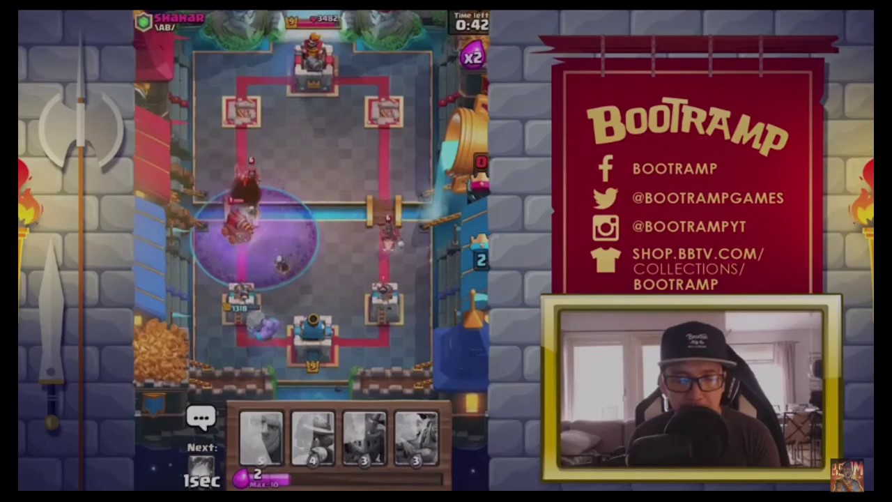I am a helpful kid BOOTRAMP CLASH ROYALE