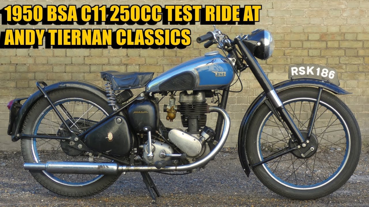 1950 BSA C11 250cc на соревнованиях Andy Tiernan Classics #09388BSA