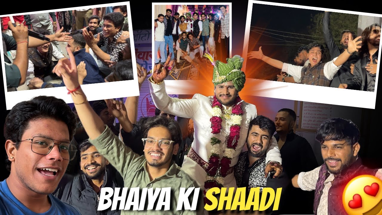 Bhaiya ki shaadi😍 | full enjoy with friends😁 | nacho nacho🥳