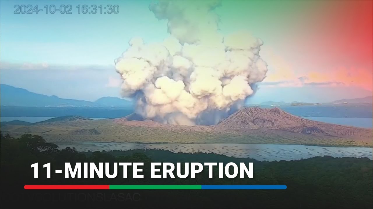 Time lapse: 11-minute eruption of Taal Volcano on October 2 | ABS-CBN News