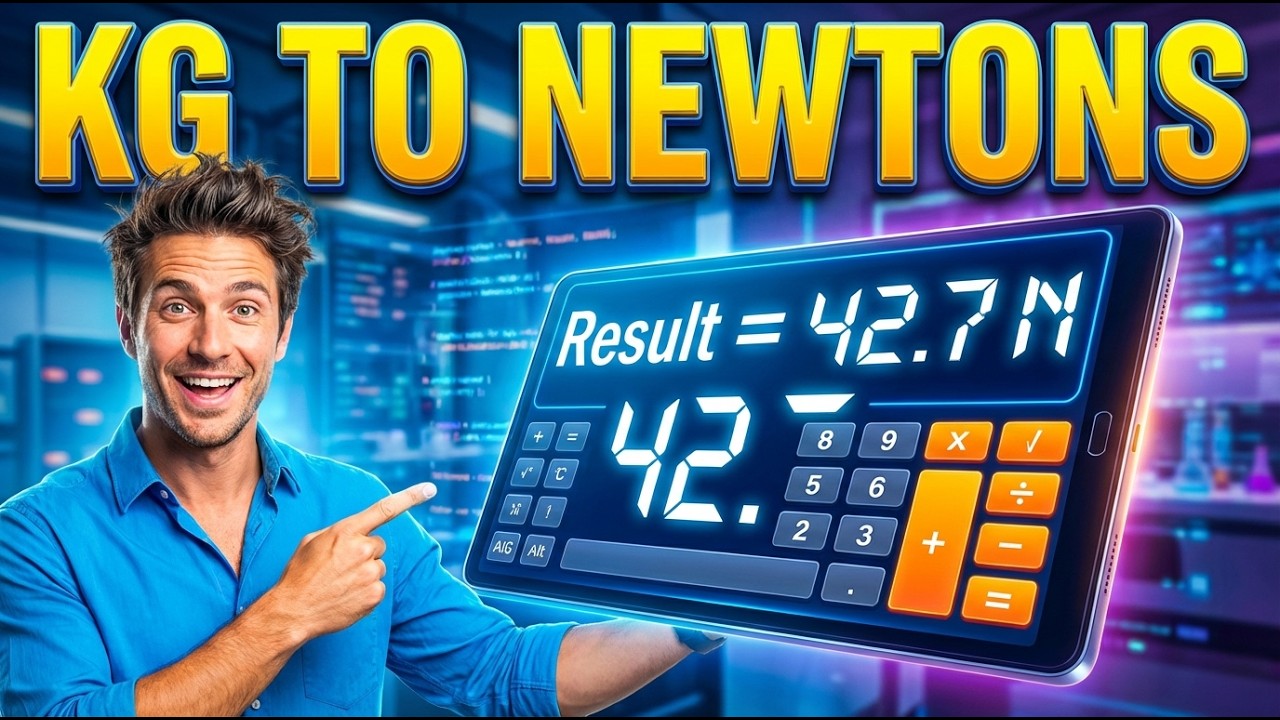 Kg To Newtons Calculator &mdash; How to Use It | Engineering Tool