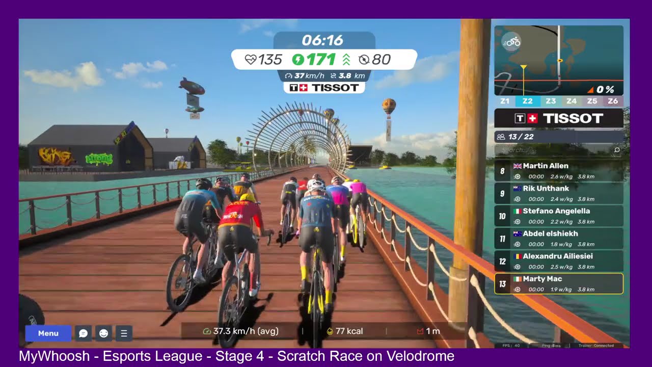 MyWhoosh Esports League - Stage 4 Scratch Race Velodrome