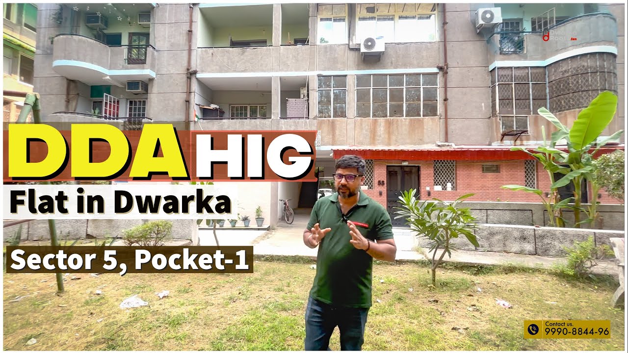 DDA HIG Flat in Dwarka Delhi ❒ 3 BHK DDA Flat in Dwarka ~ Sector 5, Pocket 1, [ DDA SFS FLATS ]