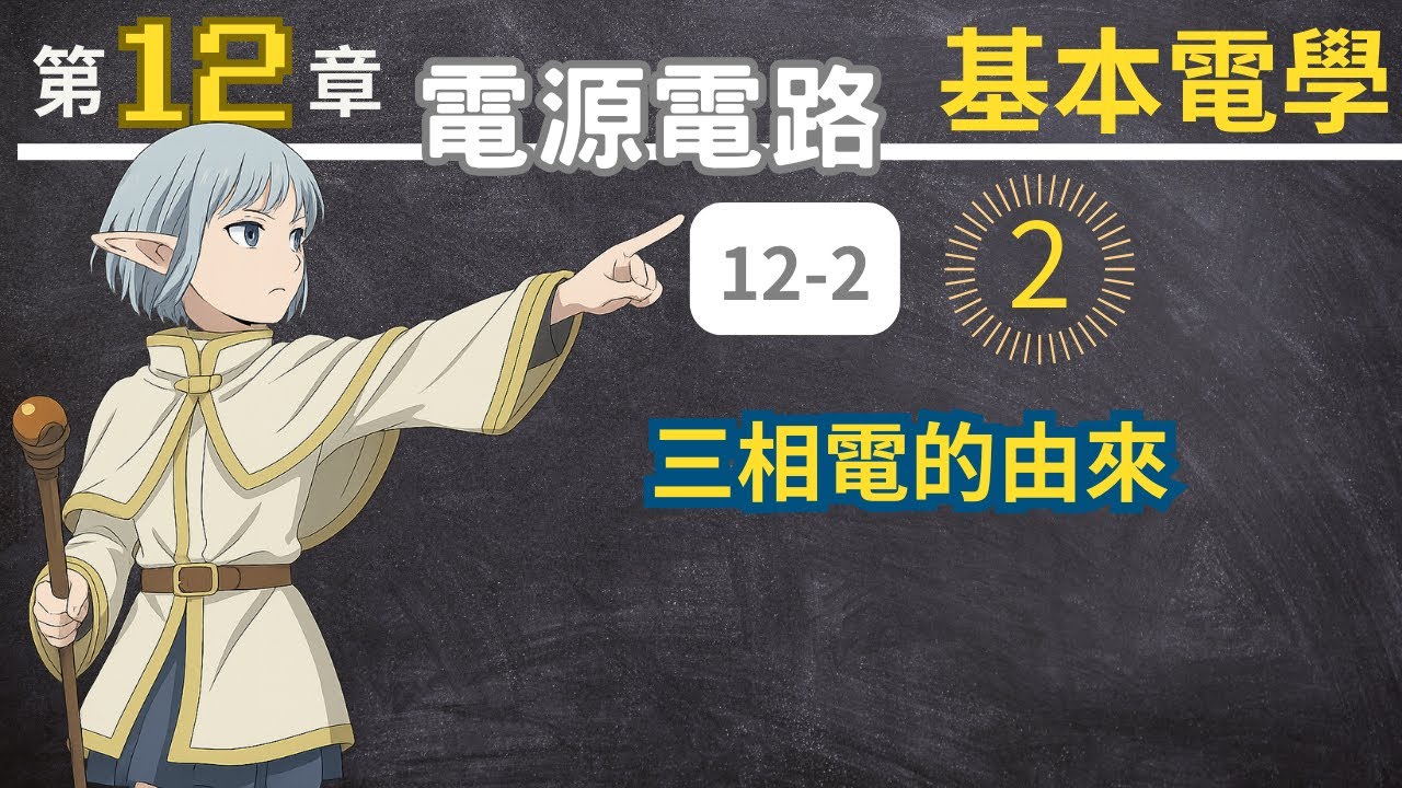 三相電的產生方式，其實是三套線圈