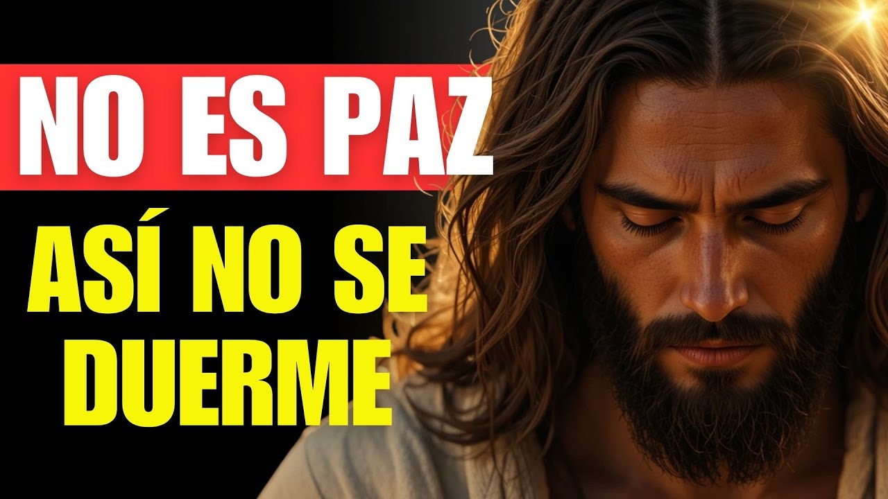 Dios te dice hoy: ANTES de DORMIR, deja este peso en Mis MANOS.