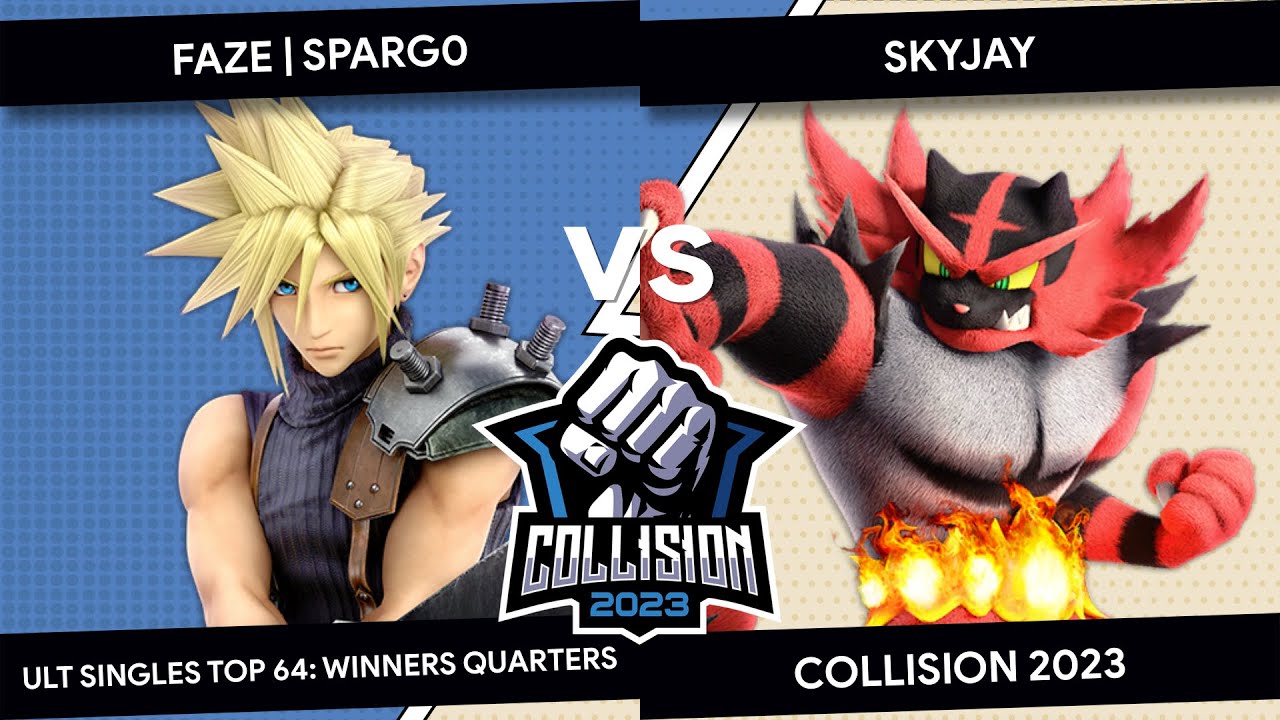 Collision 2023 - FaZe | Sparg0 (Cloud) VS Skyjay (Incineroar) - Top 64 - Winners Quarters
