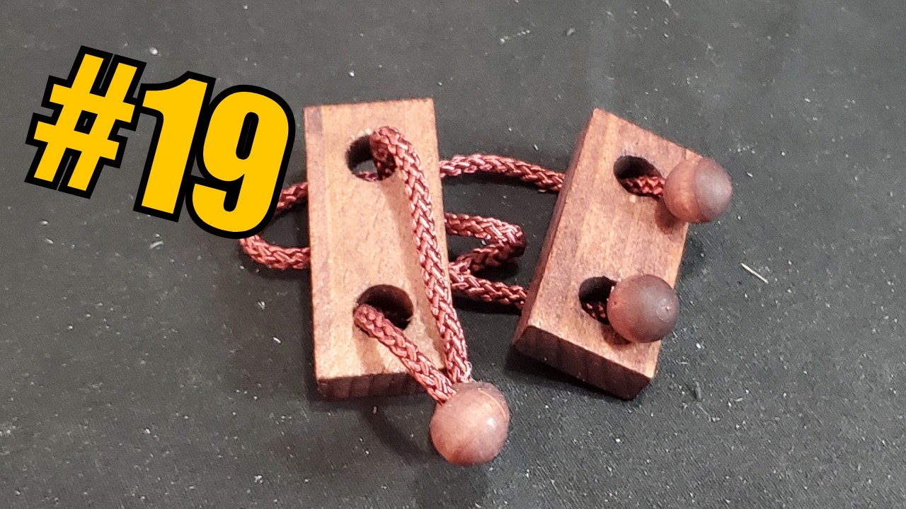 Wooden Puzzle #19 – A Surprisingly Good String Puzzle | Easy but Satisfying