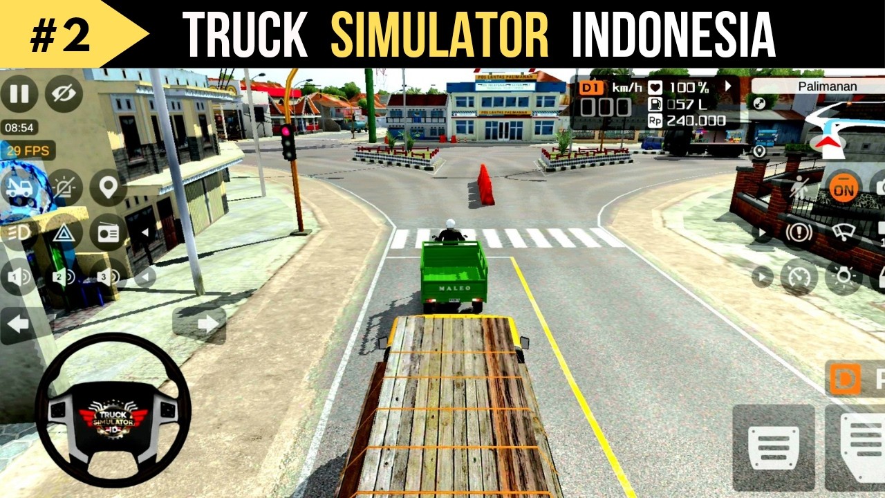 Truck driving simulator gameplay - realistic truck simulator game - truck simulator gameplay video