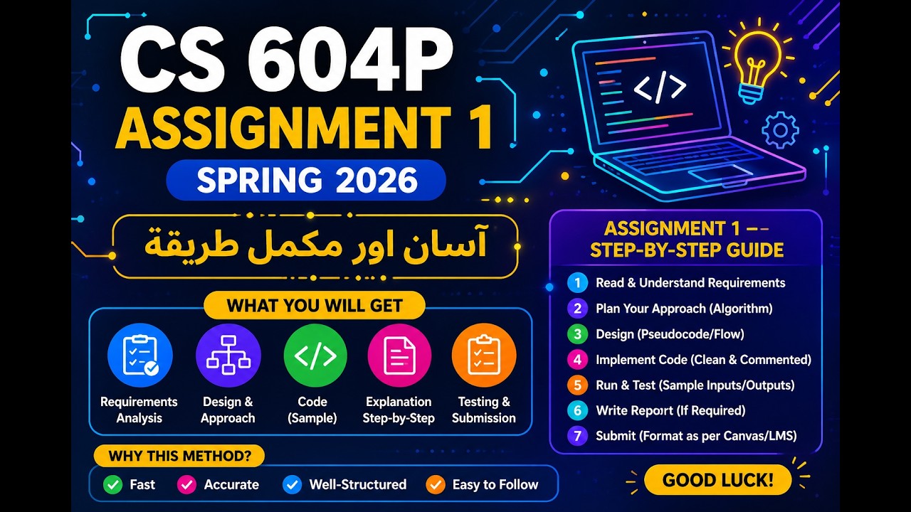 cs 604p assignment 1 solution spring 2026