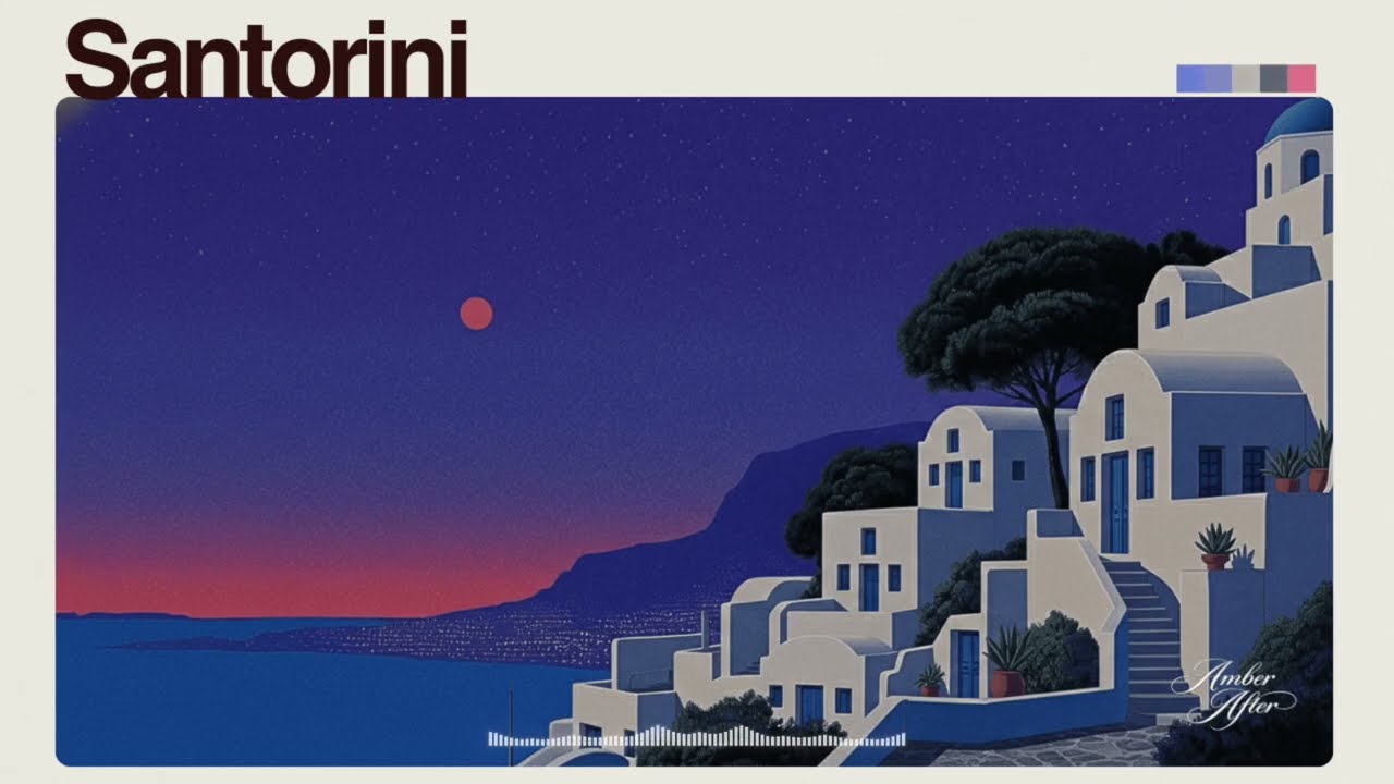 Jazz House Mix | Santorini Night Coast | Deep Jazzy House for Luxury Chill