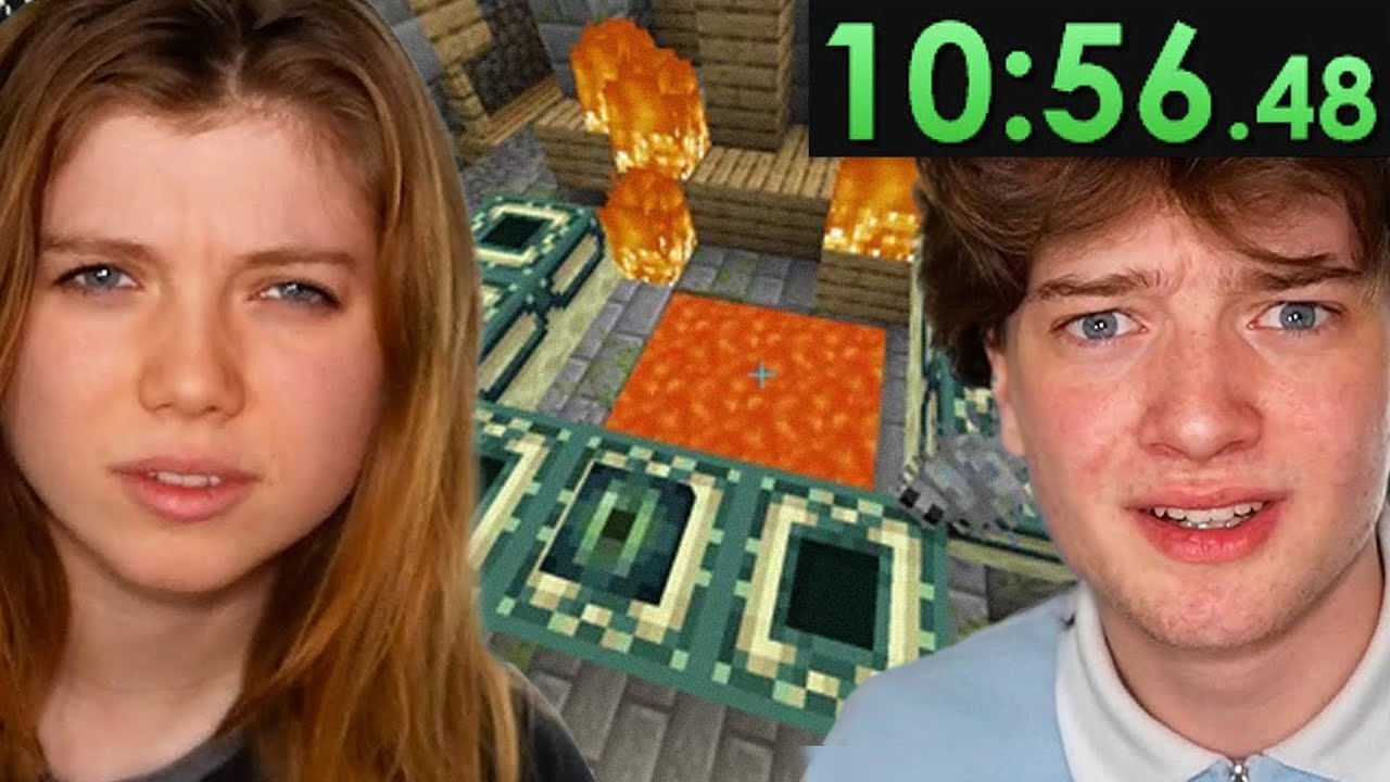 speedrunning Minecraft for the first time... (ft. MaxGGs)