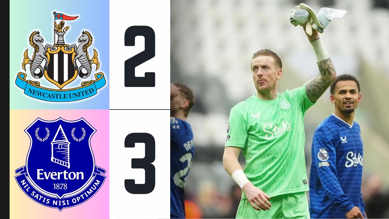 Newcastle self-destruct as panto villain Pickford pulls off world class save to deny the Geordies