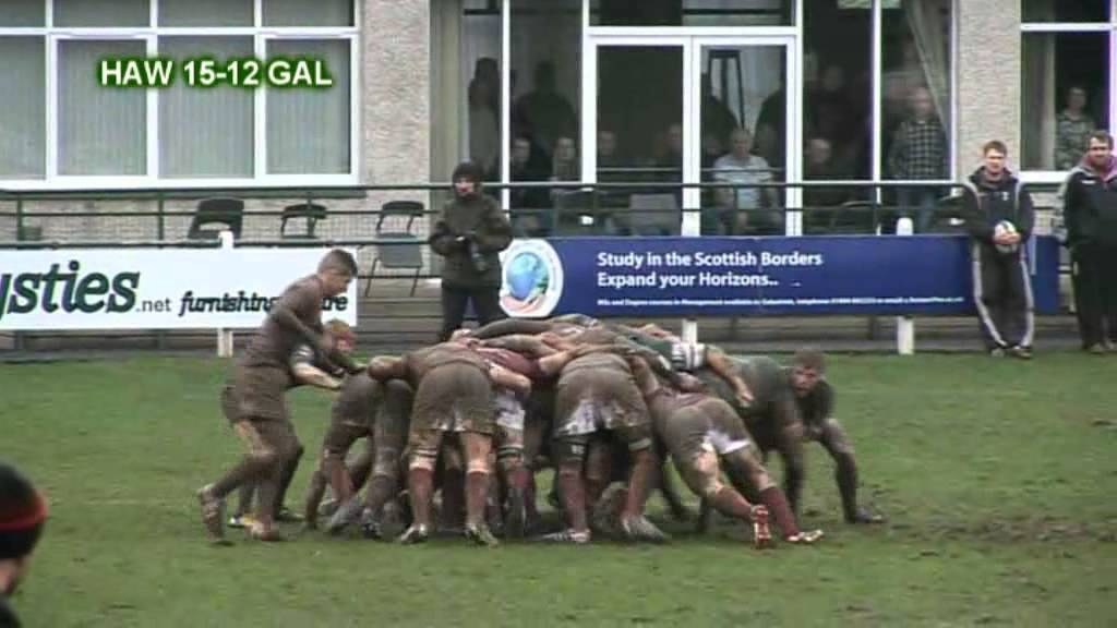 HAWICK v GALA - BORDERS RUGBY HIGHLIGHTS - SCOTTISH PREMIERSHIP - 22.2.14
