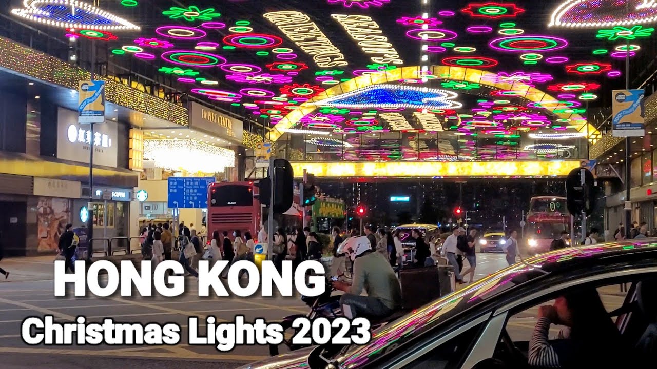 Hong Kong Christmas Lights Tour Tsim Sha Tsui Night Walk