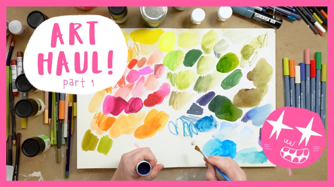 Huge Birthday Art Haul! | Part 1 - SWATCHING