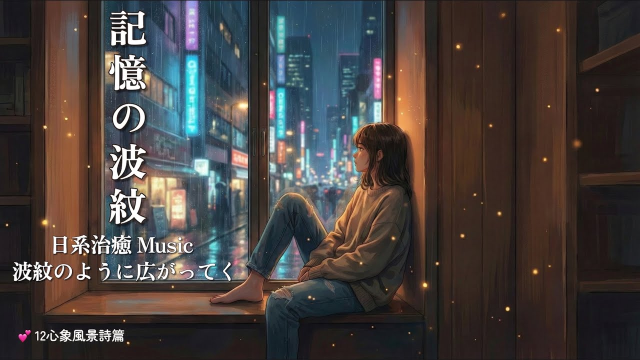 💕日系雨夜追憶BGM《記憶の波紋 記憶漣漪》波紋のように広がってく‧雨夜水面的擁抱｜豎屏中字