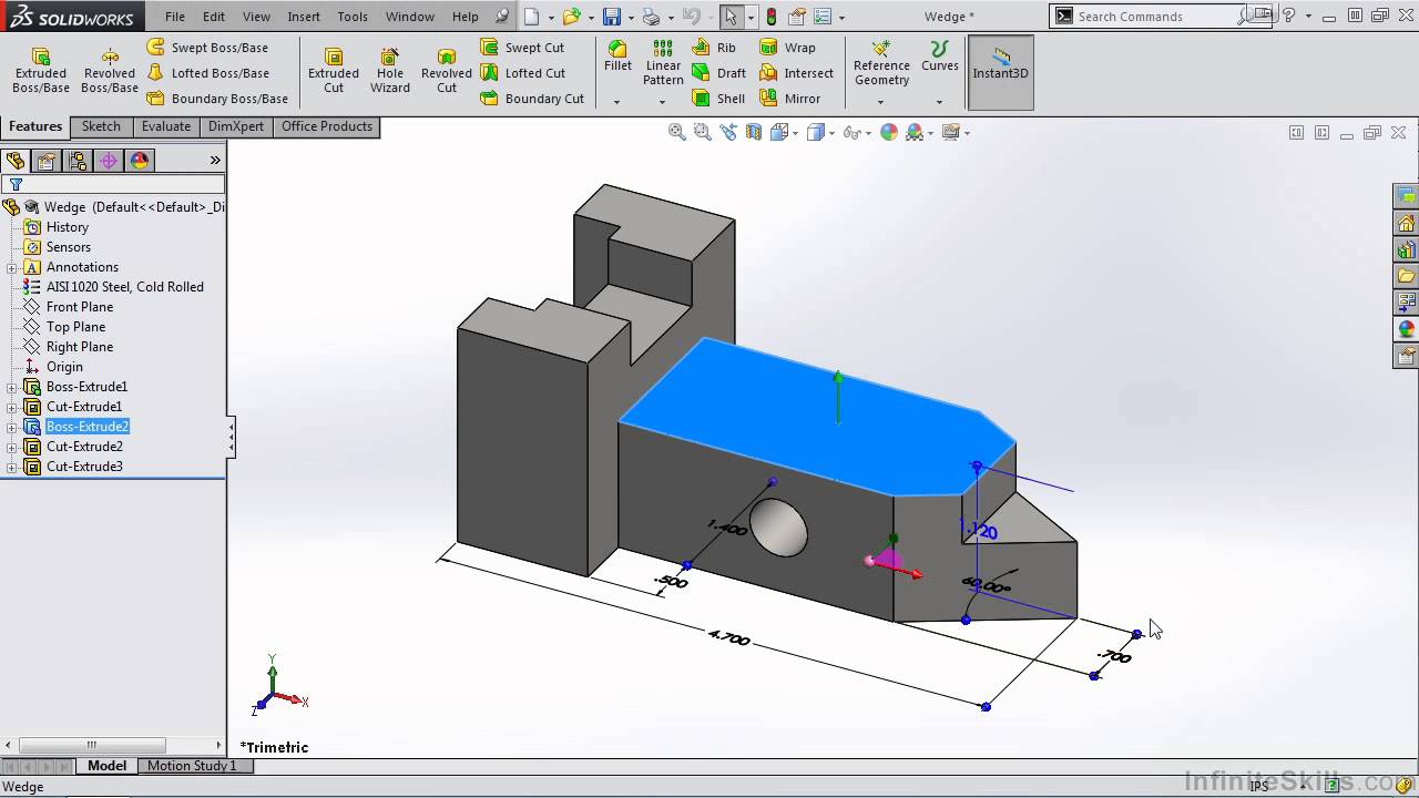 Solidworks 2014 Tutorial | How to Use Instant 3D
