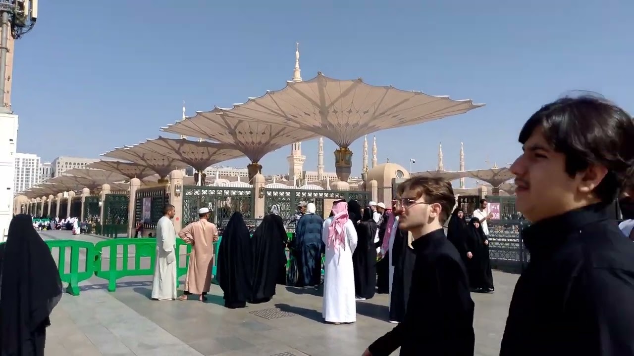 مسجد نبوی المدینہ المنورہ ماشاءاللہ بہت خوبصورت ہے 🤲🤲🕋🕌