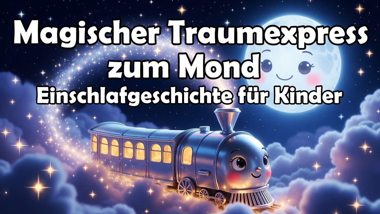Magischer Traumexpress zum Mond 🌙 | Beruhigende Einschlafgeschichte für Kinder | Gute Nacht Story