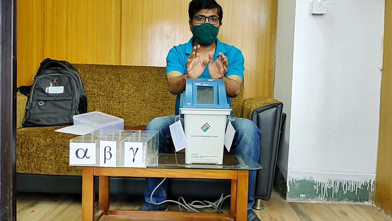 Counting of CU & vvpat paper slips.