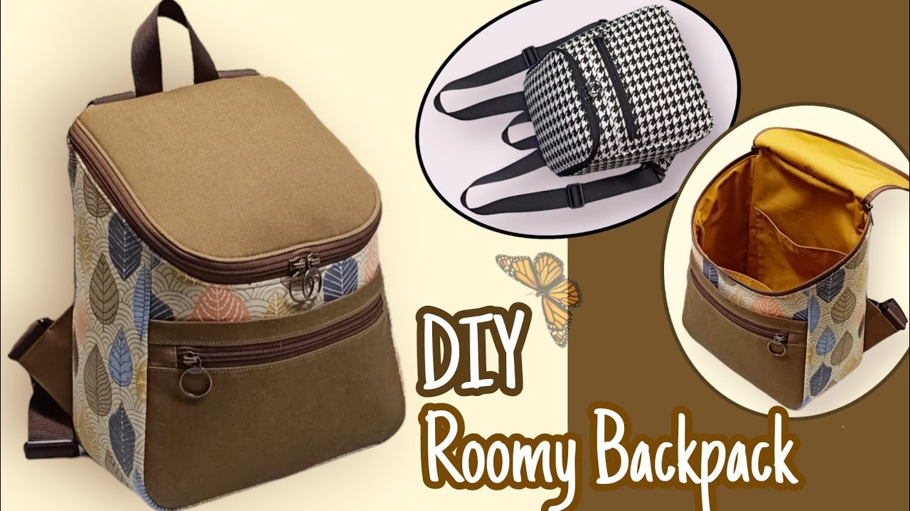 DIY Cara Membuat Tas/Roomy Backpack Pattern & Tutorial