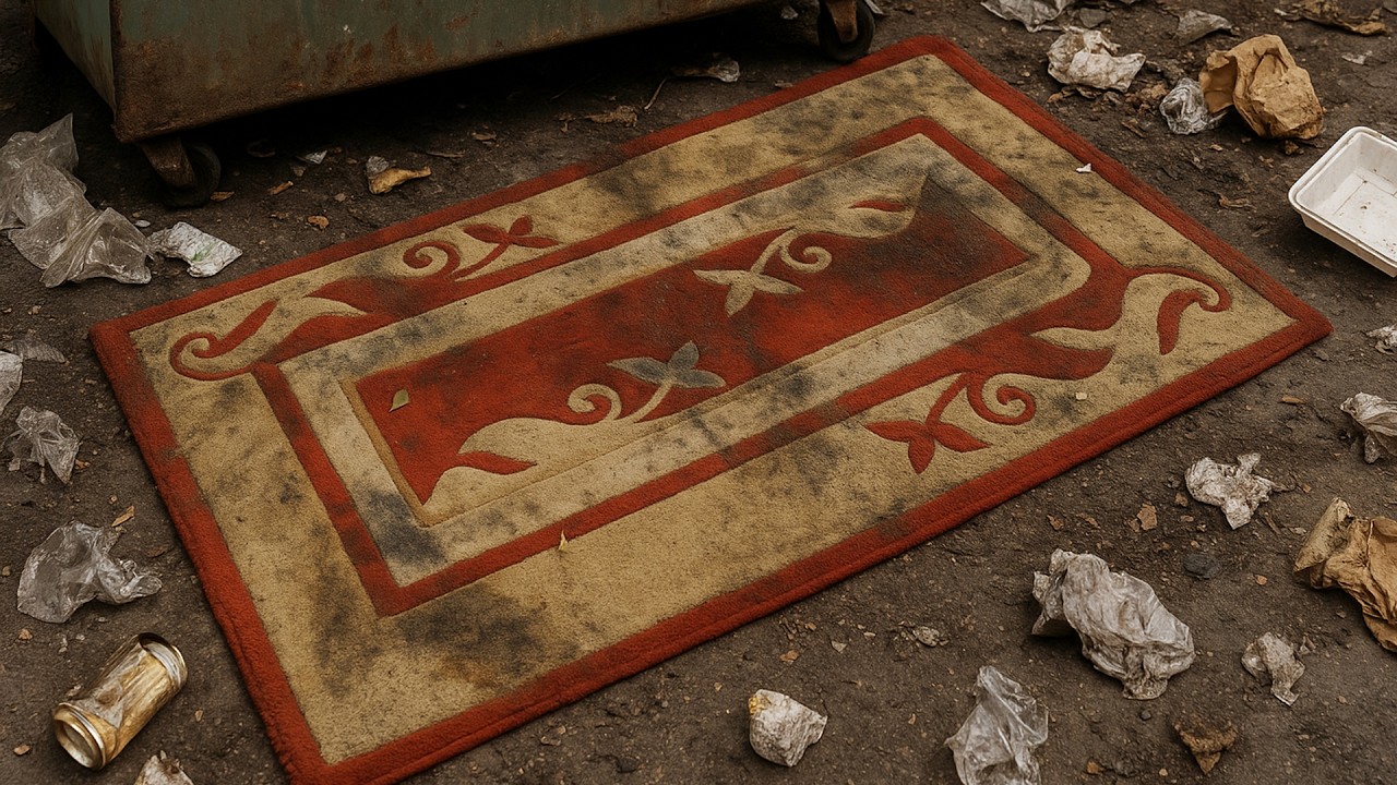 From Dumpster to Dazzling: Rescuing a Rug Someone Threw Away