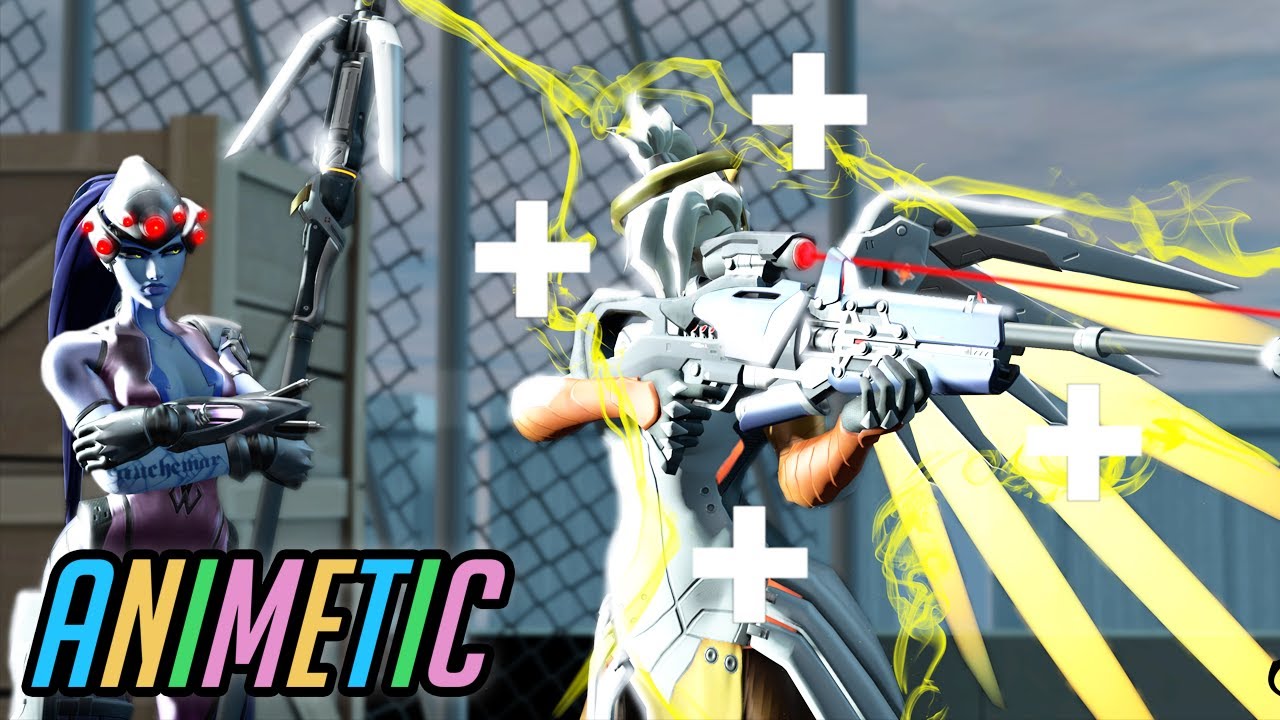 4 minutes of killing Widows in Valk - Mercy montage - Overwatch