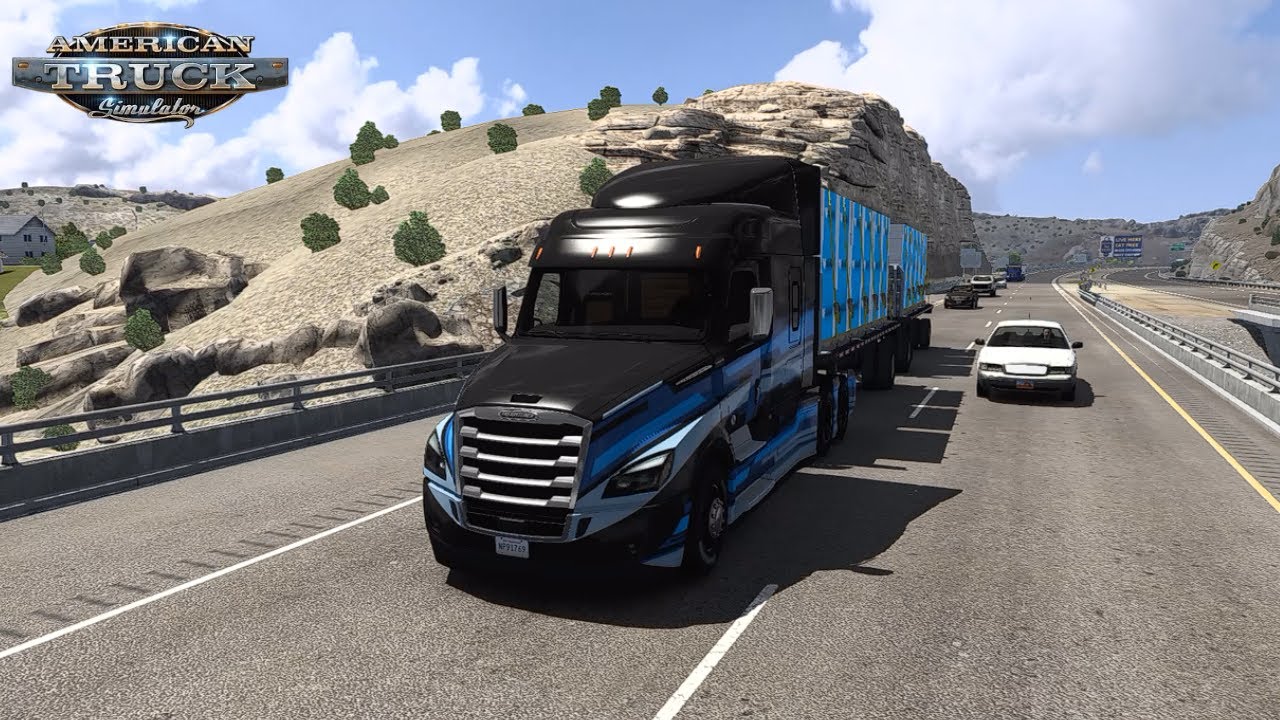 🔴American Truck Simulator - Freightliner Cascadia Sleeper XT | Saindo de St. Geoge (ut) Paíneis 40t