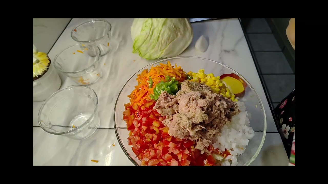 ENSALADA DE ATÚN 🤤 una refrescante y deliciosa comida buen probecho #fyp #canaldecocina #paratiiiii
