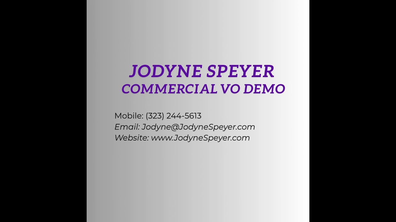 Commercial Voiceover Demo 