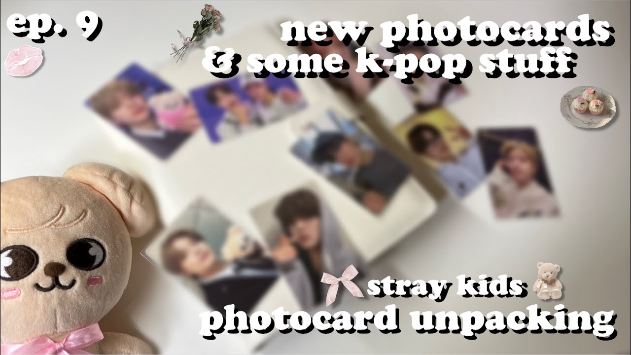 распаковка карт stray kids ep.9 :: открываю новые [чудеснейшие] карты сынмина & кпоп товары