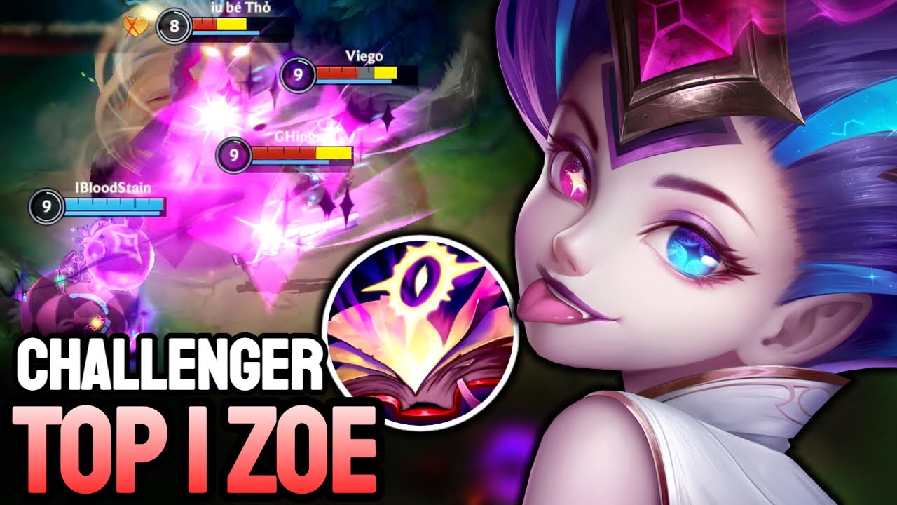 WILD RIFT ZOE - TOP 1 ZOE GAMEPLAY - CHALLENGER RANKED